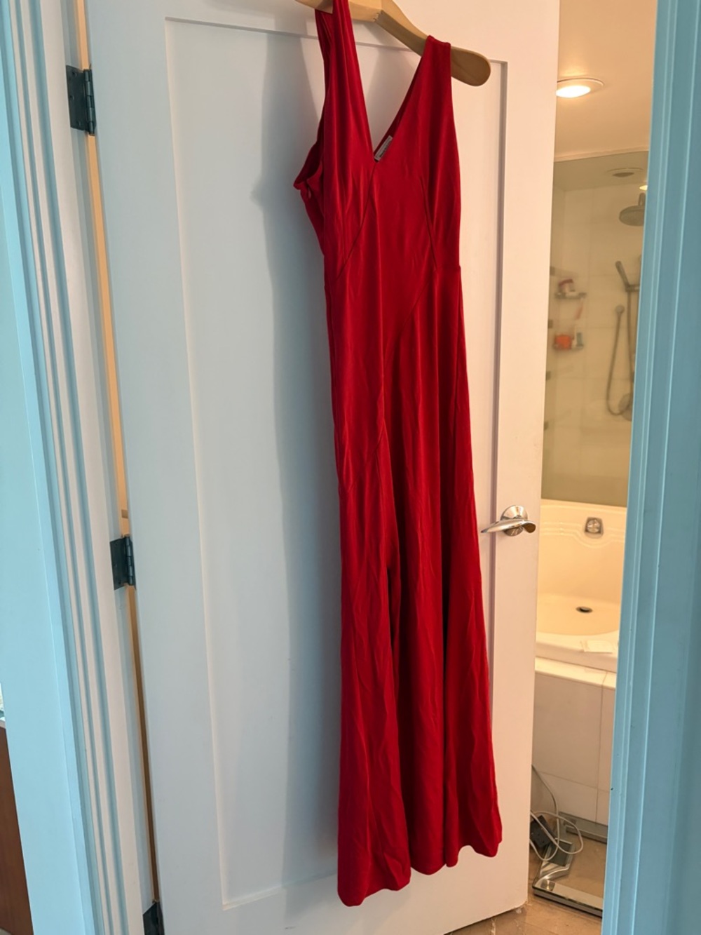 Alexander McQueen Vibrant Red Sleeveless Maxi Dress